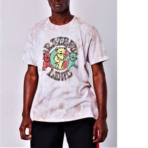 Grateful Dead Dancing Bears Tie Dye metal rock Official T-Shirt S fits M NWT